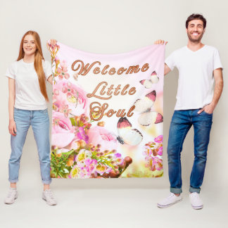 Welkom Kleintje Babydeken — Zachte Fleece Deken