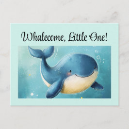 Welkom kleintje, nieuwe baby Kaart, Briefkaart, wa Briefkaart