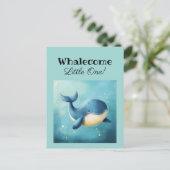 Welkom kleintje, nieuwe baby Kaart, felicitaties,  Briefkaart (Staand voorkant)