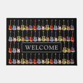 Welkom kleurengitaarpatroon deurmat (Voorkant)