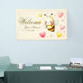 Welkom Kleurrijke Happy Little Honey Bee Party Spandoek (Beurs)