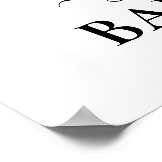 Welkom Koe Calf Baby shower Poster (Hoek)