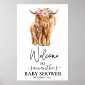 Welkom Koe Calf Baby shower Poster (Voorkant)