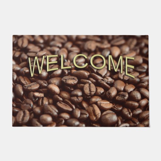 Welkom koffiebonen deurmat (Voorkant)