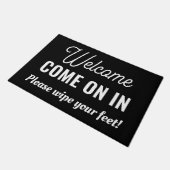 Welkom Kom op in aangepaste outdoor tapijt Deurmat (Schuin)