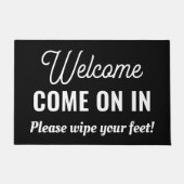 Welkom Kom op in aangepaste outdoor tapijt Deurmat (Voorkant)