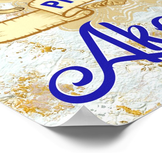 Welkom Koninklijke Afrikaanse Prins Poster (Hoek)