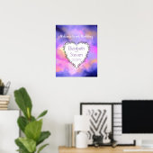 Welkom kosmische ruimte met een gedicht huwelijk poster (Thuiskantoor)