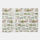 Welkom Kruiden en Theepotten Keuken Schotel Handdo Theedoek (Horizontaal)