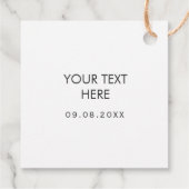 Welkom Label, bruiloft Welkomstcadeau Labels, Kraf Bedankjes Labels (Achterkant)