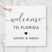 Welkom Label, bruiloft Welkomstcadeau Labels, Kraf Bedankjes Labels (Voorkant)