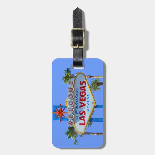 Welkom Las Vegas Bagagelabel (Voorkant verticaal)