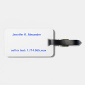 Welkom Las Vegas Bagagelabel (Achterkant horizontaal)