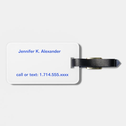 Welkom Las Vegas Bagagelabel (Achterkant horizontaal)