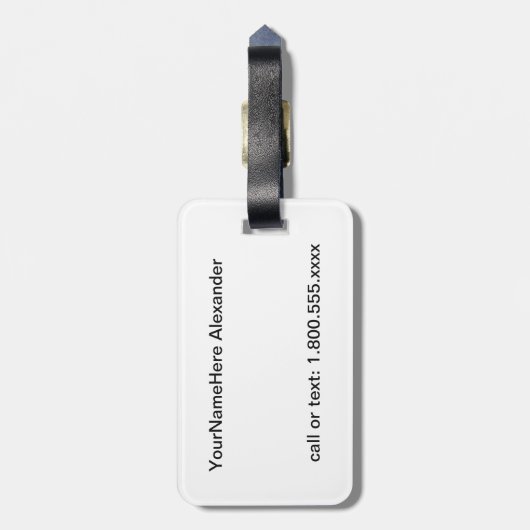 Welkom Las Vegas Bagagelabel (Achterkant verticaal)