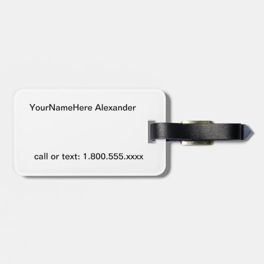 Welkom Las Vegas Bagagelabel (Achterkant horizontaal)