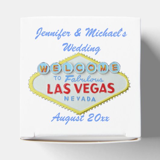 Welkom Las Vegas Bedankdoosjes (Bovenkant)