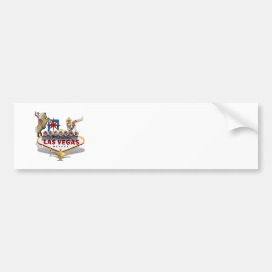 Welkom Las Vegas Bumpersticker (Voorkant)