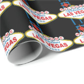 Welkom Las Vegas Cadeaupapier (Rol Hoek)