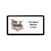 Welkom Las Vegas Etiket (Voorkant)