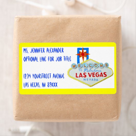 Welkom Las Vegas Etiket (Insitu)