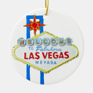 Welkom Las Vegas Keramisch Ornament