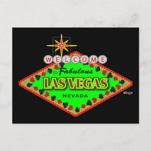 Welkom, Las Vegas, Nevada Briefkaart (Voorkant)
