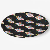 Welkom Las Vegas Papieren Bordje (Gekanteld)