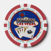 Welkom Las Vegas Poker Chips (Voorkant)