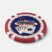 Welkom Las Vegas Poker Chips (Enkel)