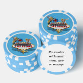Welkom Las Vegas Poker Chips (Opstapeling)