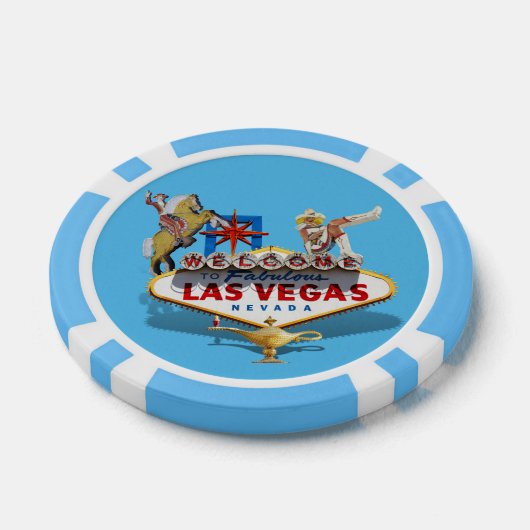 Welkom Las Vegas Poker Chips (Enkel)