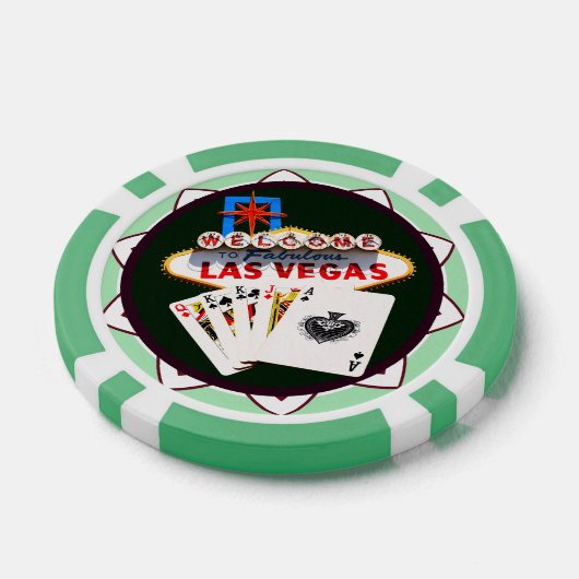 Welkom Las Vegas Poker Chips (Enkel)