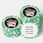 Welkom Las Vegas Poker Chips (Opstapeling)