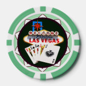 Welkom Las Vegas Poker Chips (Voorkant)