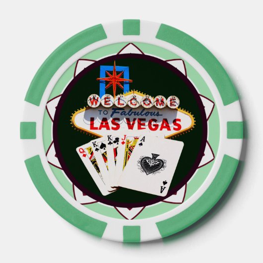Welkom Las Vegas Poker Chips (Voorkant)