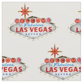 Welkom Las Vegas Sign Fabric Stof