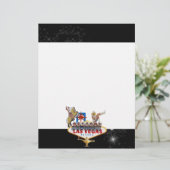 Welkom Las Vegas Sign On Starry Background (Staand voorkant)