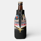 Welkom Las Vegas Sign On Starry Background Blikjeskoeler (Fles Achterkant)