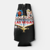 Welkom Las Vegas Sign On Starry Background Blikjeskoeler (Achterkant)