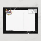 Welkom Las Vegas Sign On Starry Background Briefkaart (Achterkant)