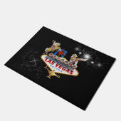 Welkom Las Vegas Sign On Starry Background Deurmat (Schuin)