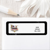 Welkom Las Vegas Sign On Starry Background Etiket (Insitu)