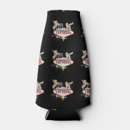 Welkom Las Vegas Sign On Starry Background Flesjeskoeler