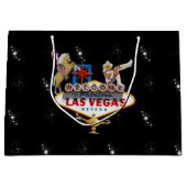 Welkom Las Vegas Sign On Starry Background Large Cadeautasje (Voorkant)