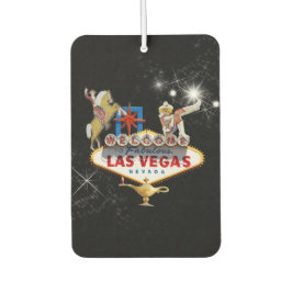 Welkom Las Vegas Sign On Starry Background Luchtverfrisser