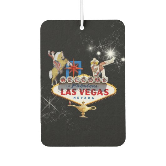 Welkom Las Vegas Sign On Starry Background Luchtverfrisser (Voorkant)