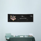 Welkom Las Vegas Sign On Starry Background Spandoek (Beurs)