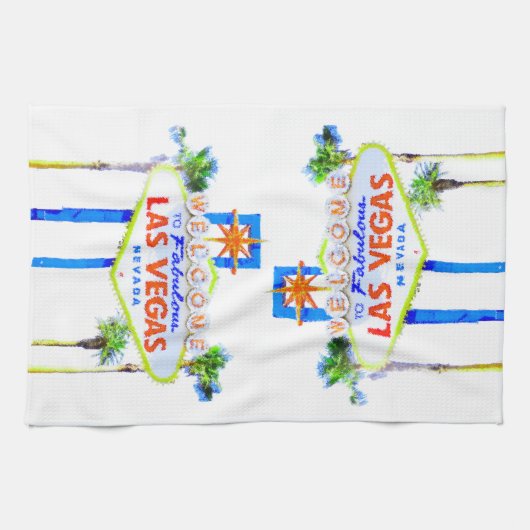 Welkom Las Vegas Theedoek (Horizontaal)