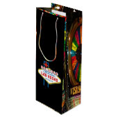 Welkom Las Vegas Wijn Cadeautas (Voorkant Gekanteld)